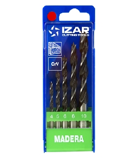 30223 JUEGO BROCAS CRV MADERA 5-UDS. - 1435 - 4-10 (1640) IZAR