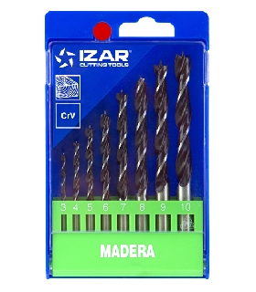 30226 JUEGO BROCAS CRV MADERA 8-UDS. - 1438 - 3-10 (1640) IZAR