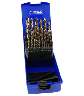 34199 JUEGO BROCAS DIN338 25-UDS. - 1456 - 1-13X0,50 HSSE MULTI-INOX (1021) IZAR