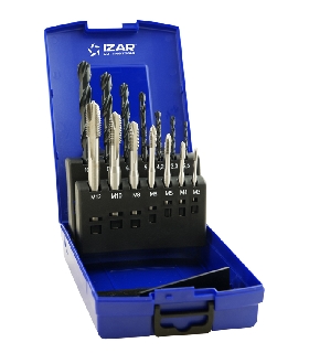 43354 MACHO MAQUINA RECTO HSSE DIN371 (M) GUN - 3100 - SET+BROCA HSS IZAR