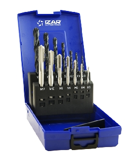 43357 MACHO MAQUINA RECTO HSSE DIN371 (M) - 3110 - SET+BROCA HSS IZAR