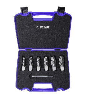 66858 FRESA HUECA HSS MAQUINA ELECTROMAGNETICA - 4070 - SET AZUL 12-14-16-18-20-22