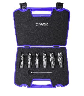 66860 FRESA HUECA HSS MAQUINA ELECTROMAGNETICA UNIVERSAL - 4060 - SET AZUL 12-14-16-18-20-22