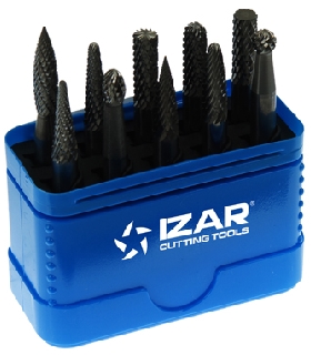 45811 JUEGO FRESAS ROTATIVAS METAL DURO - 9200 - SET 10 PCS. IZAR