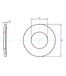 2093-B- 80 X 41 X 3 MM ARANDELA PLATILLO B