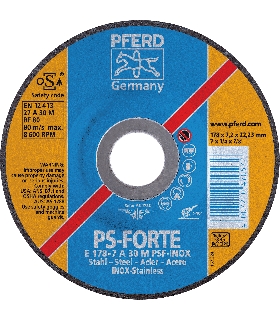 E 180-8 PSF STEELOX DISCO DESBASTE E 180-8 PSF STEELOX PFERD