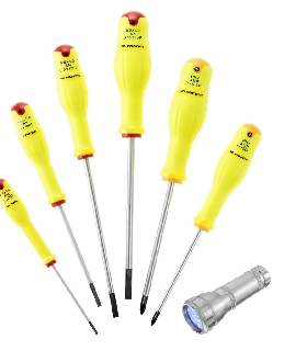 ANP.J6F JUEGO 6 DESTORNILLADORES FLUO   FACOM