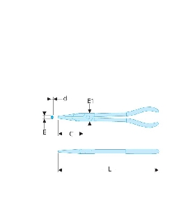 185.34L ALICATE BOCAS LARGAS   FACOM