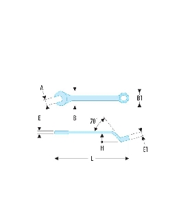 41.6 LLAVE MIXTA CONTRAACODADA 6MM   FACOM