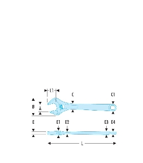 113A.4C LLAVE INGLESA CROMADA 4P   FACOM