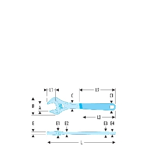 113A.4CG LLAVE INGLESA CROMADA CON VAINA 4P