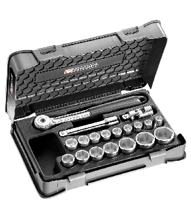 S.151-2P6PB ESTUCHE VASO 1/2 6P MM S.151B 19PC   FACOM