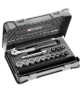 S.151-1P6 JUEGO VASOS 1/2' 6C MM S.151B 15PC  FACOM