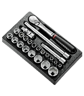 MOD.SL161-36 MOD VASOS 1/2' 6C MM SL.161 23PC  FACOM