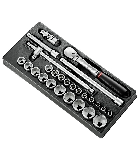 MOD.SL161-46 MOD VASO 1/2 6P MM SL.161 26PC   FACOM