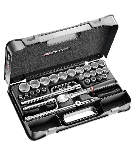 SL.161-5P6 JUEGO VASOS 1/2' 6C MM SL.161 30PC  FACOM