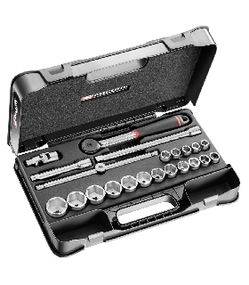 S.161-2P6U ESTUCHE VASO 1/2 6P IN S.161B 22PC   FACOM