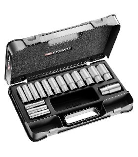 S.404AE JUEGO VASOS 1/2' LARGOS 12C MM 16CC  FACOM