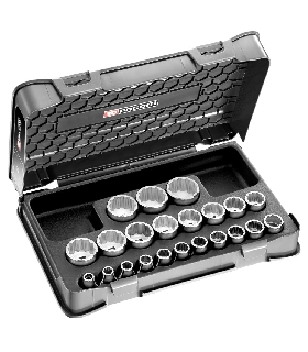 S.400B JUEGO VASOS 1/2' 12C MM 22PC  FACOM