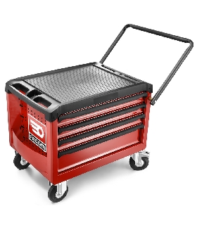 ROLL.CR4M3 COFRE CON RUEDAS ROLLM3 4 CAJONES ROJO   FACOM