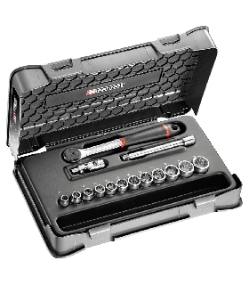 J.161-1P12 JUEGO VASO 3/8 12P MM J.161B 15PC   FACOM