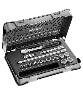 JL.161-2P6 JUEGO VASO 3/8 6P MM JL.161 18PC   FACOM