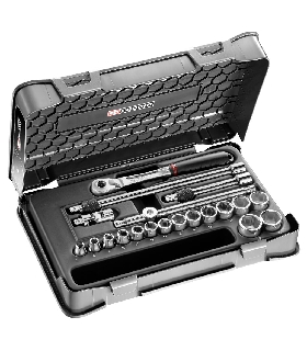 JL.171-3P6 JUEGO VASO 3/8 6P MM JL.171 20PC   FACOM