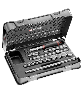 J.161-2P12U JUEGO VASO 3/8 12P IN J.161B 16PC   FACOM