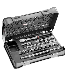 JL.161-2P12U JUEGO VASO 3/8 12P IN JL.161 16PC   FACOM