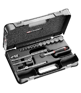 J.161-3P12U JUEGO VASO 3/8 12P IN J.161B 19PC   FACOM