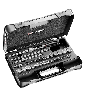 JL.430AMU JUEGO VASO 3/8 12P MM IN JL.161 34PC   FACOM