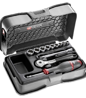 R.151-1P6 JUEGO VASO 1/4 6P MM R.151B 12PC   FACOM