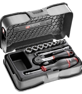 R.161-1P6 JUEGO VASO 1/4 6P MM R.161B 12PC   FACOM