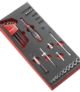 MODM.R161-36 MOD ESPUMA VASO 1/4 6P MM R.161B 46PC   FACOM