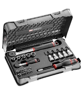 RSX.427AP JUEGO VASO 1/4 1/2 6P MM R-S.161B 26PC   FACOM