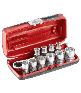 RXPICO JUEGO VASOS HEX 1/4 6P MM 11PC   FACOM