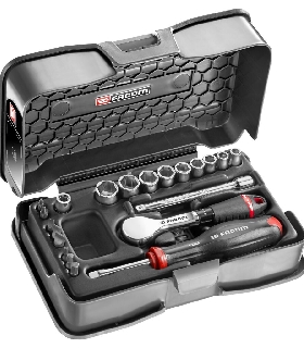 R.181-4P6PB JUEGO VASOS 1/4 6P MM R.181 21PC   FACOM