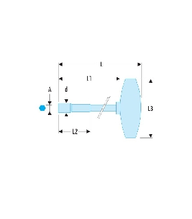 74T.5 LLAVE VASO FORJADA MANGO T 6C. 5MM   FACOM