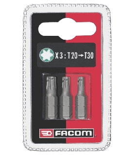 EX12.J3 JUEGO DE 3 PUNTAS T20-30   FACOM