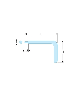 83.3AVSE LLAVE MACHO ACODADA AISLADA 3MM   FACOM