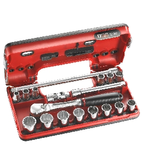 JL.DBOX112 COFRE VASOS 3/8 - 12C- 21 PIEZAS   FACOM