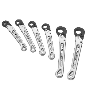 70A.JN6 JUEGO 6 LLAVES TUBERIA CON TRINQUETE   FACOM