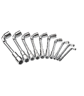 75.JU10 JUEGO 10 LLAVES A PIPA ABIERTAS PULG   FACOM