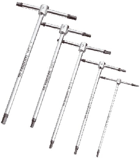 84TC.JE5 JUEGO 5 LLAVES MACHO EN T MM   FACOM