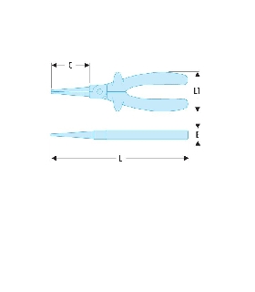189.17AVSE ALICATE BOCAS REDONDAS AISLADO   FACOM