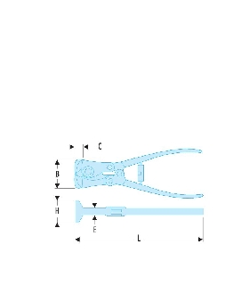 191A.22EL ALICATE CORTE FRONTAL ARTICULADO 22   FACOM