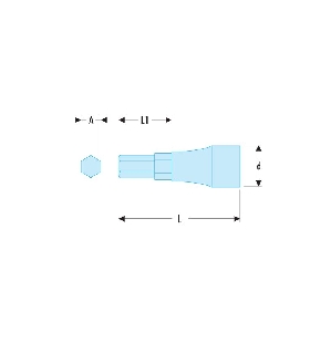 KT.14A VASO DESTORNILLADOR HEXA MACHO 14MM   FACOM