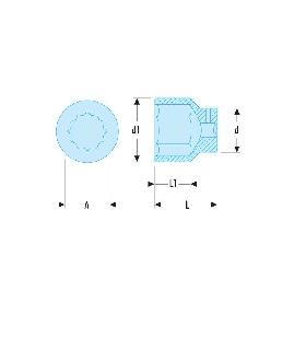 M.65B VASO 1P - 12C - 65MM   FACOM