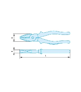 187.16SR ALICATE LINEMAN 6P-150 ADF   FACOM