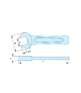 49.17SR LLAVE FIJA DE GOLPE 17MM ADF   FACOM